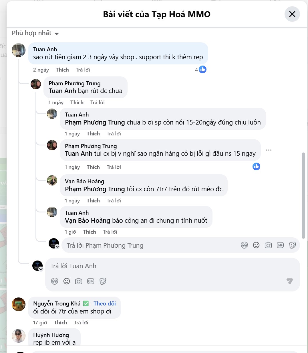 Cẩn thận với Tạp Hóa MMO (taphoammo.net) - Techlade